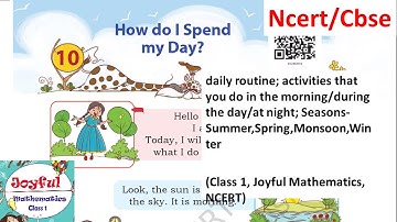 Chp10 How do I Spend my Day (JOYFUL MATHS book) Class 1 CBSE/NCERT Solution & Explanation