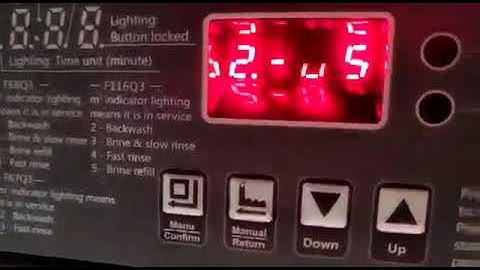 aquaguard Twm mpv walv setting