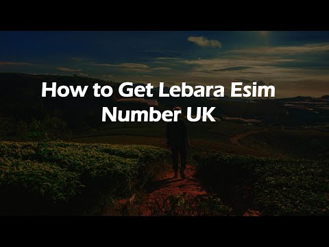 How to Get Lebara Esim Number UK