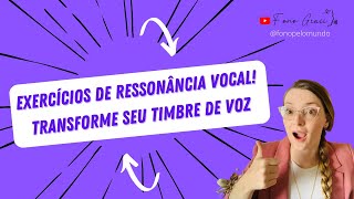 O que é a ressonância vocal e 4 exercício de ressonância para fazer em casa #ressonanciavocal