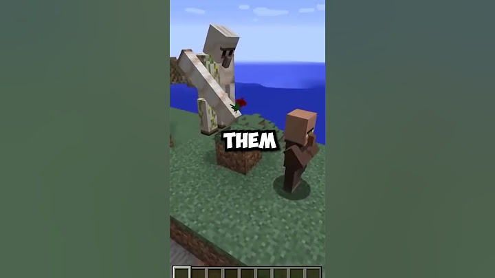 Iron Golems Hate Villagers Now
