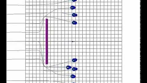 9 Robots Column Formation, Initialization + Flat Obstacle - Simulation