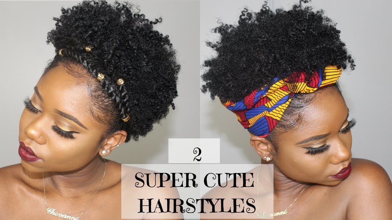 Two SUPER CUTE And EASY Hairstyles For SHORT Natural Hair 4B C Natural Hair Chev B YouTube Two SUPER CUTE And EASY Hairstyles For SHORT Natural Hair 4B C Natural Hair Chev B YouTube