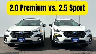 2024 Subaru Crosstrek Premium 2 0 vs Sport 2 5 POV Driving Impressions Review and 0-60