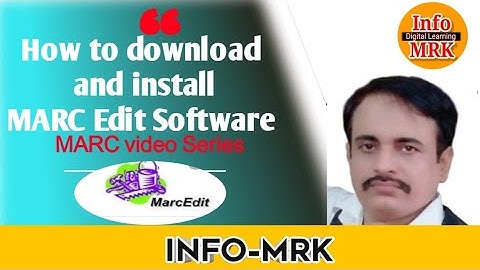 How to Download and Install MarcEdit Software  |marcedit download link #infomrk #marceditor