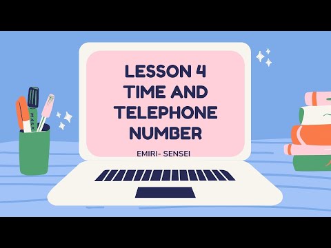 How To Tell Time And Telephone Number In Japanese