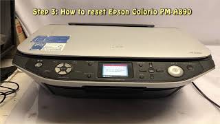 Reset Epson Colorio PM A890 Waste Ink Pad Counter - YouTube