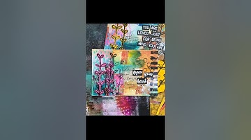 Finishing up some mixed media index cards with stamps #collagefodder