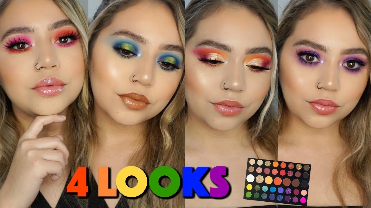4 LOOKS USING THE JAMES CHARLES X MORPHE PALETTE + REVIEW
