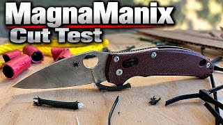 Spyderco Manix 2 In Magnamax - Cut Test