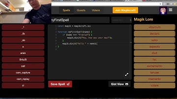 Your first function in Magikcraft