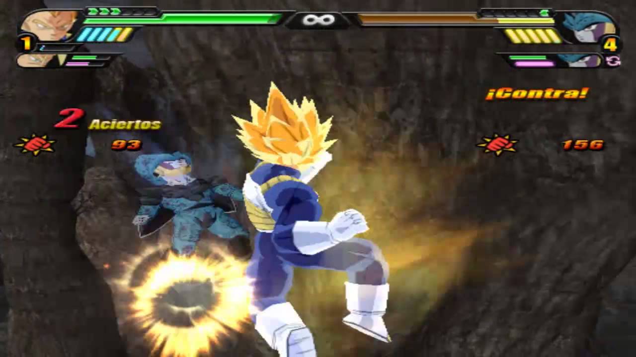 DRAGON BALL Z BUDOKAI TENKAICHI 3 LATINO GAMEPLAY VEGETA Y TRUNKS VS