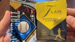 HOF HITS! Great Gloss & Questionable Fonts in 1993 Flair & 1995 Leaf Baseball Cards #90snostalgia 