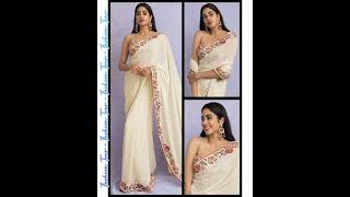 Janvi Kapoor Saree Look//Top 8 Saree Collection