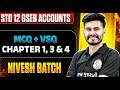 GSEB STD 12 Accounts | STD 12 MCQ + VSQ GSEB Accounts Chapter 1, 3 & 4 | NIEVSH 2027