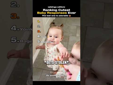 Ranking The Top 5 Cutest Baby Responses Ever (Siblings Edition)