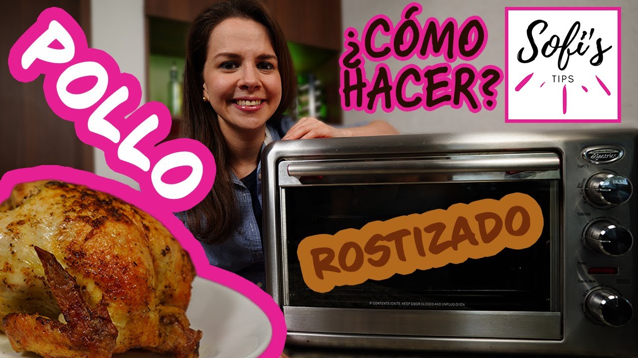 Como hacer POLLO rostizado casero en horno eléctrico rosticero Hamilton Beach 31103 receta fácil