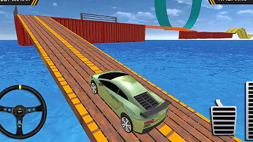 गाड़ी वाला गेम | गेम खेलने वाले | कार गेम | 3D Ramp Car Stunt Android Gameplay