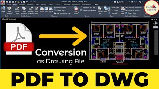 PDF To DWG Conversion As AutoCAD Drawing File | PDF Import To AutoCAD 2020 | HINDI screenshot 2