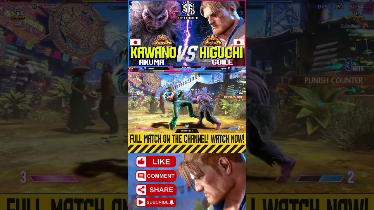 Street Fighter 6 Guile Combo Level 3 Higuchi Vs Kawano 