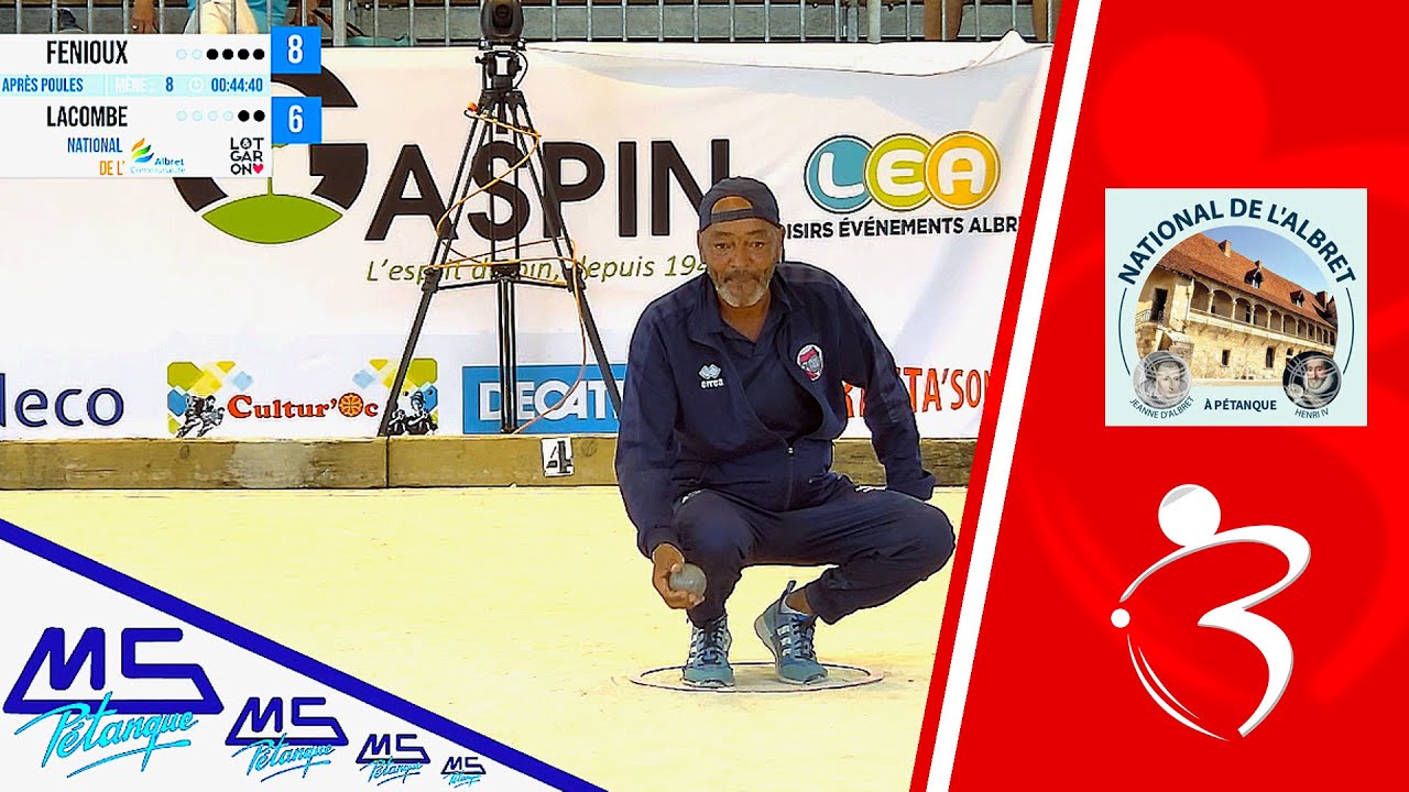 Miniature : Après poules FENIOUX vs LACOMBE triplette mixte de l'Albret à Nérac : Pétanque Juillet 2023