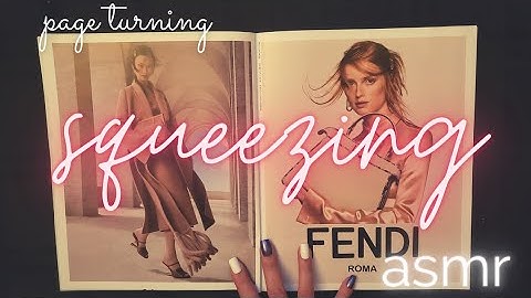 ASMR  》 Magazine Page Turning with Squeezing ▪︎ Sleep and Relaxation ▪︎ No Talking