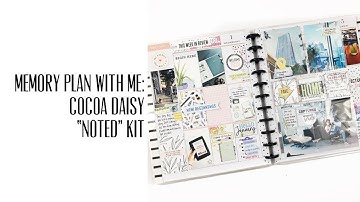 Memory Plan With Me with Cocoa Daisy "Noted" Kit