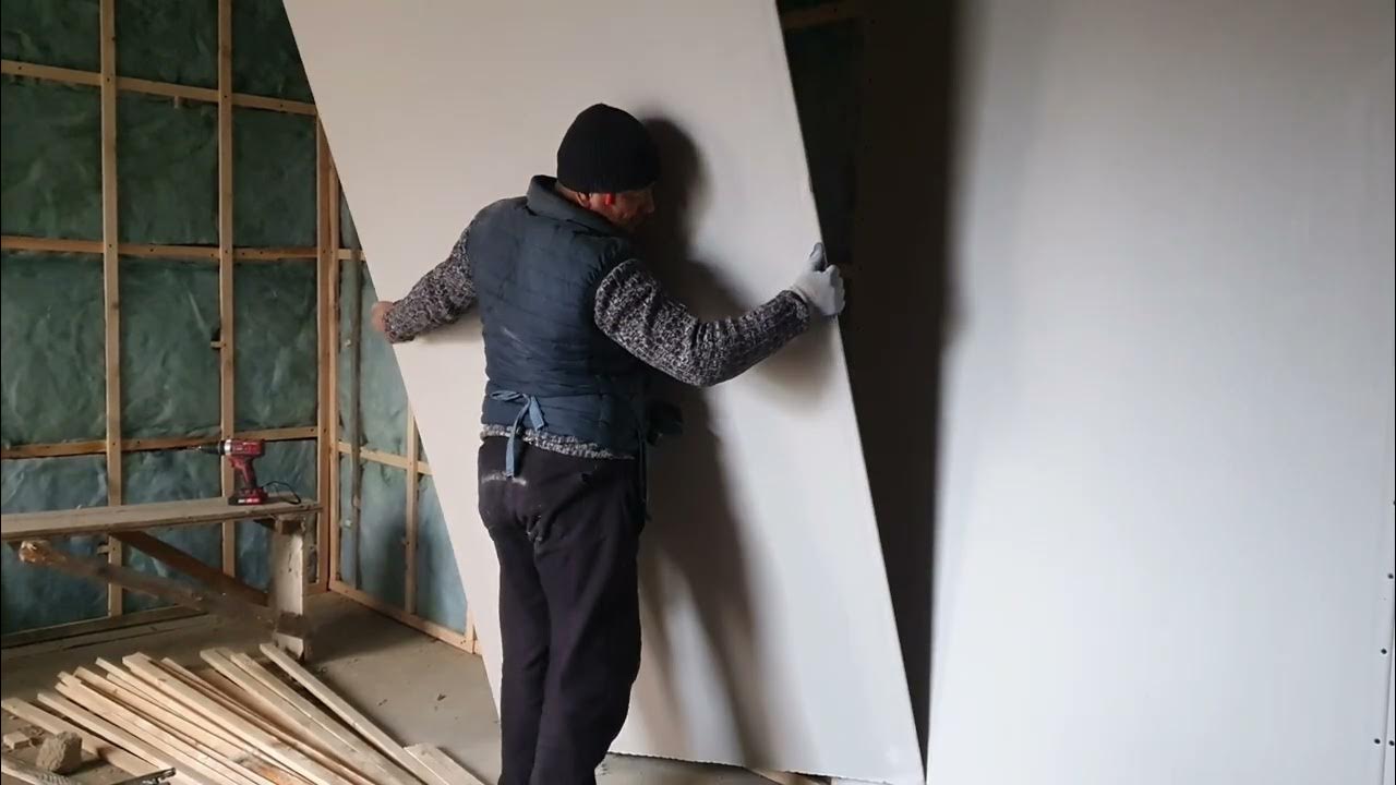 Как обшивать гипсокартоном ! How to cover drywall YouTube