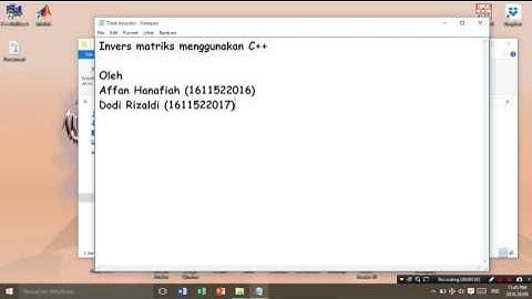 Inverse Matrix using C++