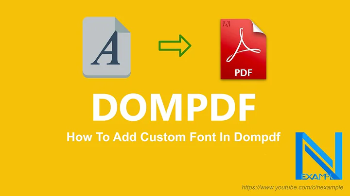 DOMPDF | How To Add Custom Font In Dompdf | Nexample