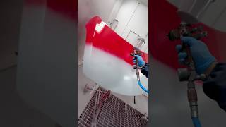 Painting a bonnet at work #youtubeshorts #automobile #foryou #painting