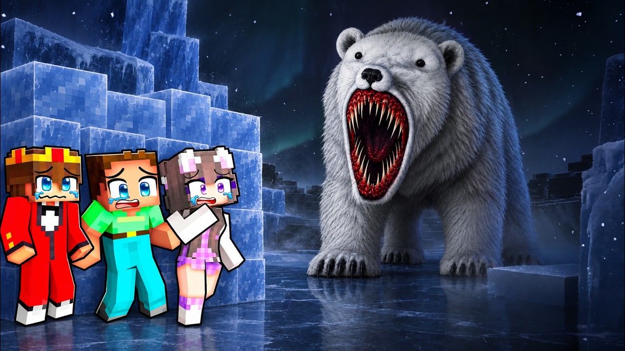 DER EISBÄR greift uns in Minecraft AN!