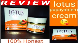 Lotus Herbals Papayablem Cream Review/Anti-Blemish Cream