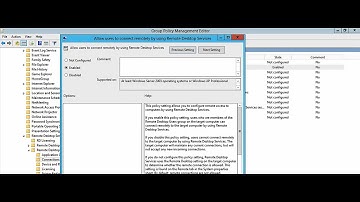 How To Enable Remote Desktop To All Computers Using Group Policy Windows Server 2012