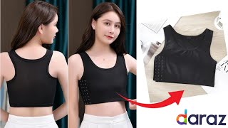 Flat Binder Cotton Tomboy Underwere From Daraz | Girls Binder Cotton Tomboy Vest Bra