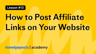 How to Post Affiliate Links on Your Website to Start Earning