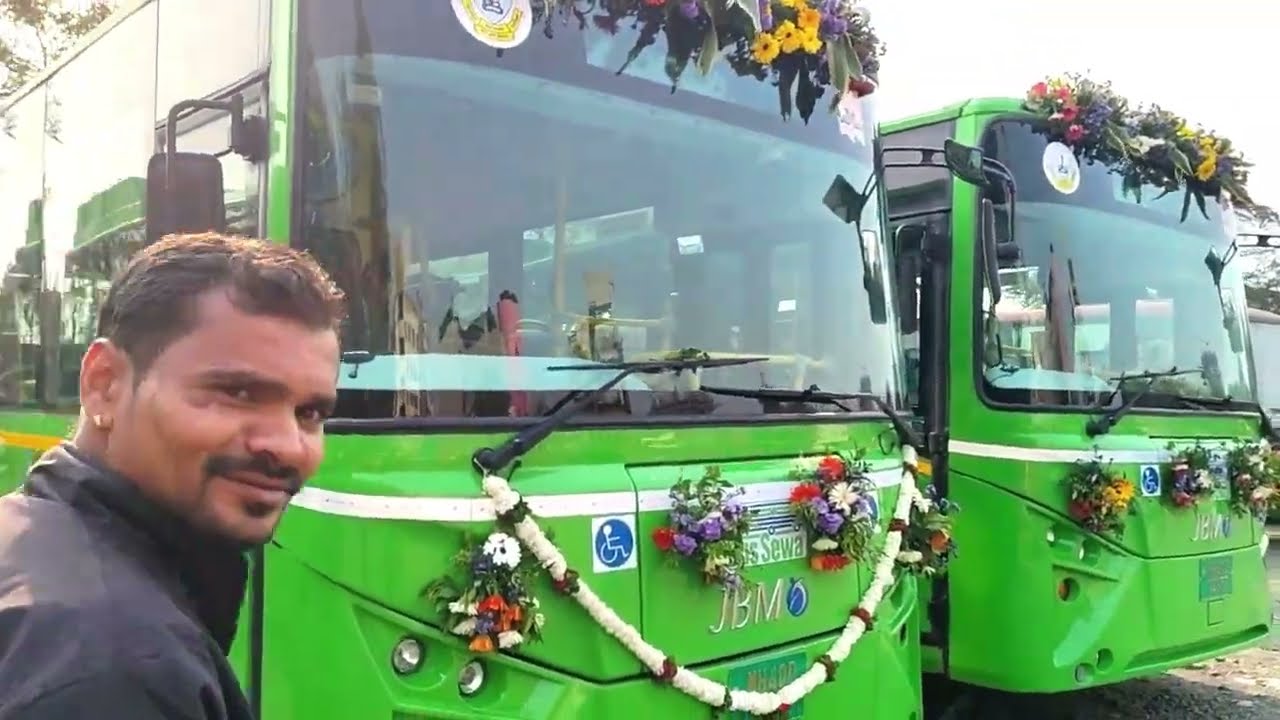 New bus 🚌 lounch JBM #koradi depo 👀 #youtubevideo #vlogger 