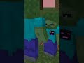 【ゾンビ親子】#1 チビゾンビが何者かに連れ去られた！ #minecraftanimation