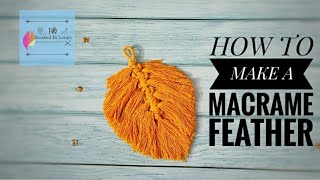 #shorts #youtubeshorts DIY Macrame Tutorial: How To Make A Large Macrame Feather/Leaf|