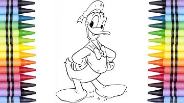 How To Draw Donald Duck Easy Step by Step | Art Life