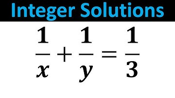 A Beautiful Equation | Integer Solutions #maths