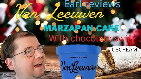 Earl reviews Van Leeuwen Marzapan cake icecream with chocolate swirl