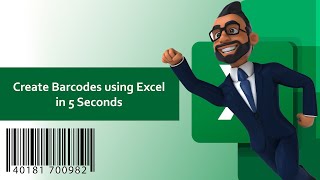 Create Barcodes using Excel in 5 seconds