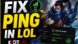 HOW TO FIX HIGH PING IN LEAGUE OFLEGENDS (2026 ExitLag Settings)