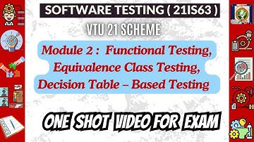 ST Mod2: Important Questions+ Notes | ONE SHOT VIDEO FOR EXAM-Software TESTING-(21IS63) #vtu#21is63