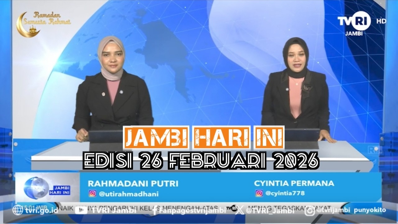 JAMBI HARI INI | Edisi 26 Februari 2026#jhi#News#WorldCup2026DiTVRI#TVRIJambi#MediaPemersatuBangsa