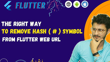 The Right way to remove hash symbol from flutter web application URL