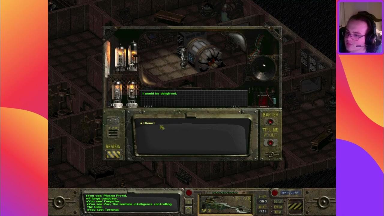 Fallout 1 I played chess with Zax YouTube