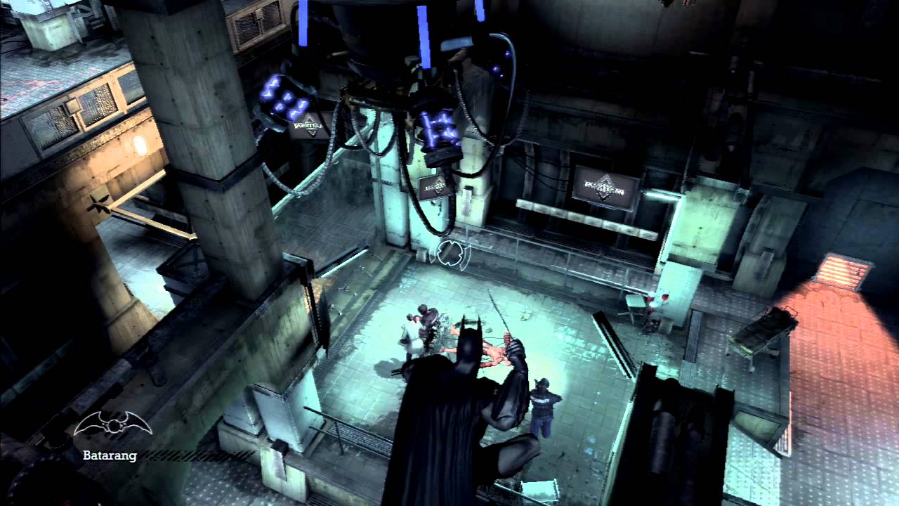 Batman: Arkham Asylum - standing batarang aim storage (and more) - YouTube