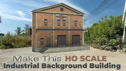 Industrial Background Buildings For HO Scale Trains |🔥